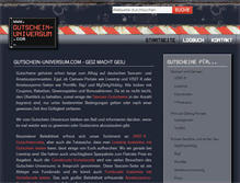 Tablet Screenshot of gutschein-universum.com